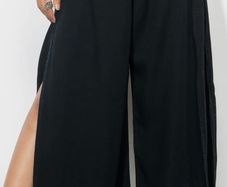 New Black Wrap Beach/ Pool Side Trousers