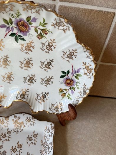 James Kent Sandwich Tray & Leaf shaped serving Dish