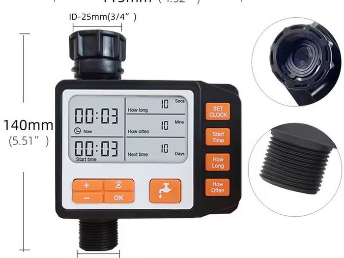 Garden Irrigation Watering Kits Timer Controller Irrigator System 2-in-1 Misting Sprinklers Drip Water Sets