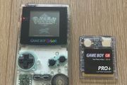 Nintendo Gameboy Color Clear CGB-001 + Flash Card 4GB