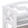 Bathroom Cabinet White and Grey 46x24x116 cm Paulownia Wood Image 6
