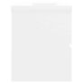 Sink Cabinet with Built-in Basin White Chipboard Image 9
