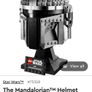 Lego 75328 Mandalorian Helmet Model Image 4