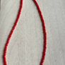 Red/ Orange Beaded Necklace Image 3
