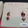 NEW Ted Baker Gold color Heart earrings RRP 39 euro NEW & BOXED Image 2