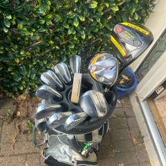 Iron set, bag and woods
