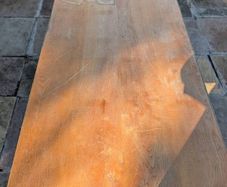 solid ash dining table