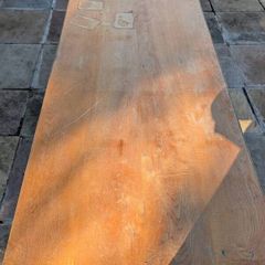 solid ash dining table