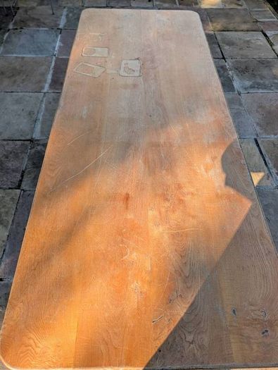solid ash dining table