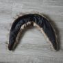 Plush brown faux fur collar Image 2