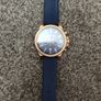 michael kors navy blue rose gold men watch Image 3