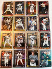 Job Lot of 46 Topps Chrome 2024 Baseball Cards (Includes Many RCs)