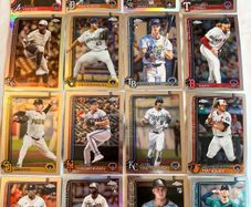 Job Lot of 46 Topps Chrome 2024 Baseball Cards (Includes Many RCs)