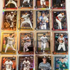 Job Lot of 46 Topps Chrome 2024 Baseball Cards (Includes Many RCs)