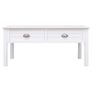 Coffee Table White 100x50x45 cm Wood Image 5