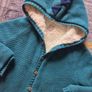 John Lewis 3D Dinosaur Hooded Cardigan, Teal Blue - Size 2-3 Years Image 3