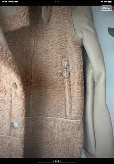 jacket  Bnwt size small baloot brand biker style tan jacket