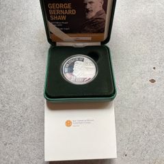Brand New George Bernard Shaw 15e Silver proof coin issued by Irelands Central Bank Currently sold out