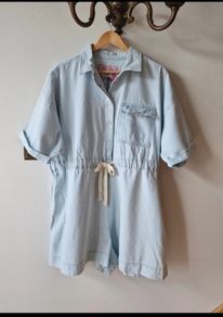 Denim playsuit