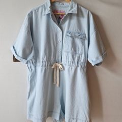 Denim playsuit