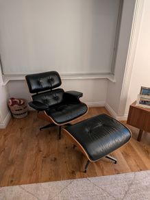 Eames Style Lounge Chair & Ottoman
