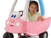 Princess Cozy Coupe Car - Ride-On with Real Working Horn, Clicking Ignition Switch, & Fuel Cap