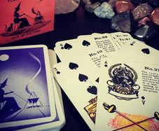 Fortune Telling Cards - full deck - unique gift + matching card holders available