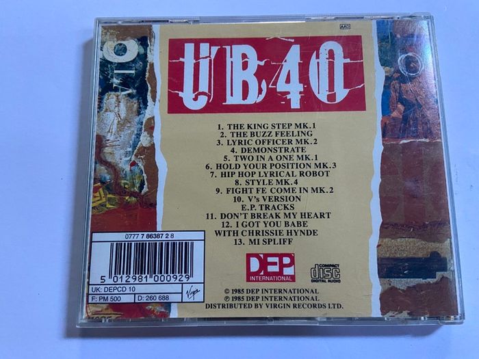 UB40 Baggariddim CD