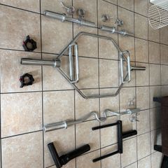 Olympic Bar Collection, Landmine And Viking Press Olympic Bar Attachmentd