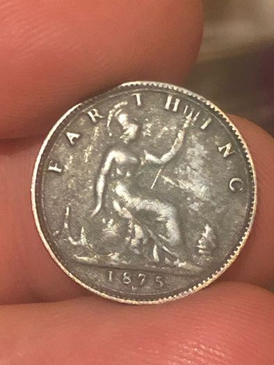 1875 H Farthing Victoria Low mintage key date