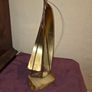 Vintage DeMott Copper and Brass Sailboat Sculpture - Artist signed Image 9