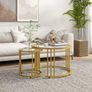 Round Nesting Coffee Tables Set of 2 Image 3