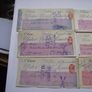 A Collection of 9 Vintage Cheques from Ulster Bank (1890-1959) Image 3