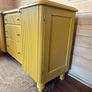 Restored antique yellow sideboard Image 8