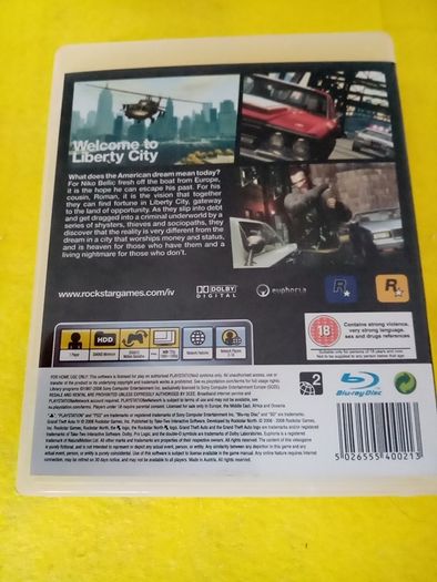 Grand theft auto IV PlayStation 3 Ps3 Games Original