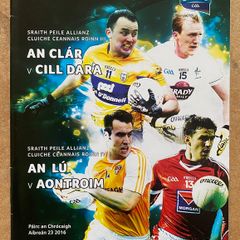 2016 Clare v Kildare & Louth v Antrim - GAA National Football League Division 3 & 4 Finals Programme