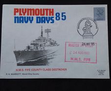 Great Britain Stamps : HMS Fife - 1985 Plymouth Navy Days Commemorative Cover