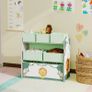 Kids Toy Storage Units, 3-Tier Toy Organiser Shelf with 6 Removable Boxes for Kids, Bedroom, Playroom, Green Image 6