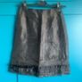 Black satin skirt. Size 8 Image 2