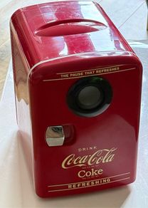 Coca-Cola Retro Mini Fridge with Bluetooth Speaker