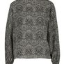 Boohoo Zebra Print High Neck Blouse Image 2