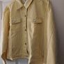 denim jacket Denim Co. Pastel Yellow Denim Jacket - Size Large Image 5