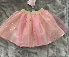BNWT pink and gold tutu skirt, "one size", roughly 4-6 years