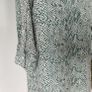People Tree snakeskin print shirt dress midi summer workwear ethically made in India retro vintage white green Image 6