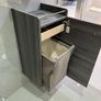 Ex Display Danish made Dansani Mido Pine Grey Wall Cabinet, wall Hung base unit , wooden tray & Laundry bag Image 9