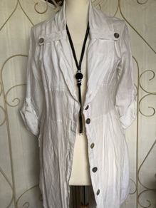 DECK white linen jacket