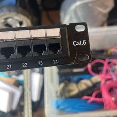 Patch panel 24 port Cat 6