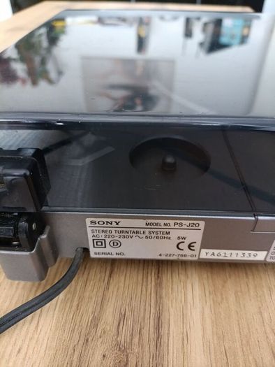 Sony PS J20 Stereo Turntable System Automatic 33  45 RPM