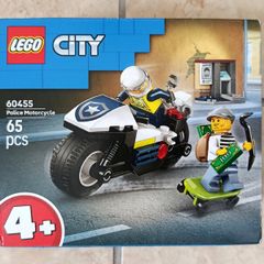 LEGO CITY 2025 Police Motorcycle Chase with Bank Robber 65 pcs Code 60455 New