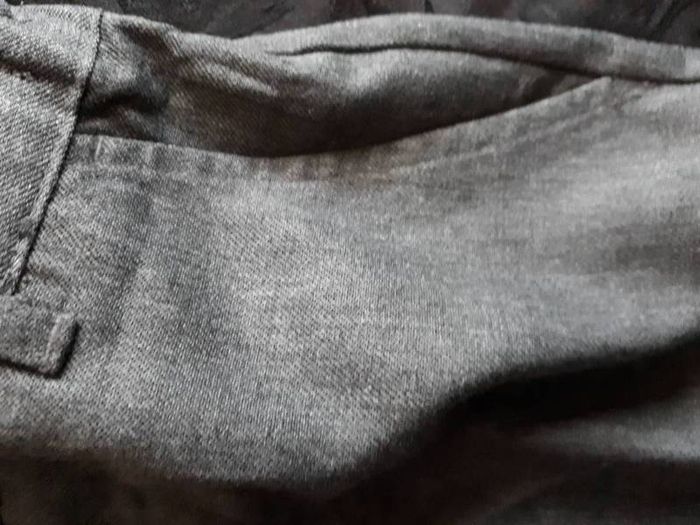 Grey short leg school trousers x 2